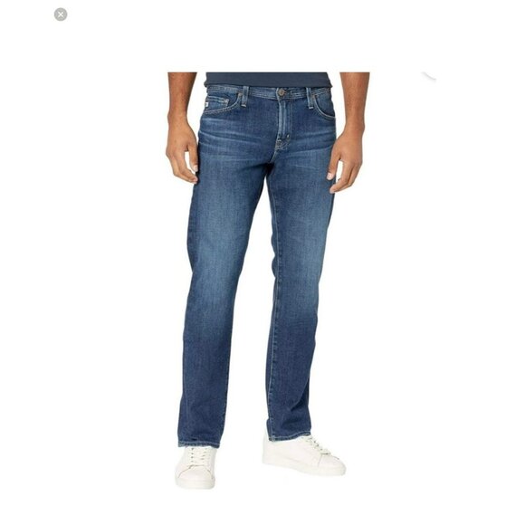 AG Adriano Goldschmied Graduate Tailored Leg Jeans Mens 31x34 Dark Wash - Picture 1 of 11